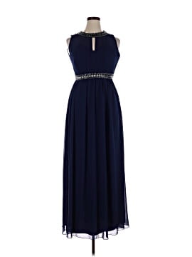 fitted lace wedding dress Navy Embellished Maxi Dress main image 1