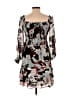 Bar III 100% Polyester Print Gray Cocktail Dress Size L - photo 2