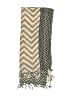 Unbranded Chevron-herringbone Tan Pink Scarf One size - photo 2