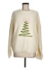Assorted Brands 100% Acrylic Graphic Ivory Pullover Sweater Size M - photo 1