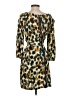 Zara Basic 100% Viscose Animal Print Gold Casual Dress Size S - photo 2