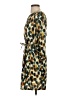 Zara Basic 100% Viscose Animal Print Gold Casual Dress Size S - photo 5