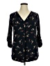 Beacon Black 3/4 Sleeve Blouse Size 1X - photo 1