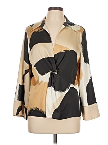Black Label by Chico's 3/4 Sleeve Blouse (view 1)