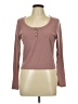 Wild Fable Brown Long Sleeve Henley Size L - photo 1