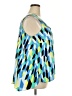 Kaari Blue 100% Polyester Blue Sleeveless Blouse Size 2X - photo 4