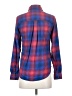 American Eagle Outfitters Plaid Red Long Sleeve Button-Down Shirt Size XS - photo 2