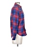 American Eagle Outfitters Plaid Red Long Sleeve Button-Down Shirt Size XS - photo 4