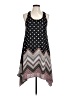 Trixxi 100% Polyester Chevron-herringbone Black Casual Dress Size L - photo 1