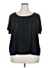 Apt. 9 Black Short Sleeve Top Size 2X - photo 1