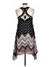Trixxi 100% Polyester Chevron-herringbone Black Casual Dress Size L - photo 2