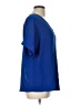 Assorted Brands 100% Polyester Blue Short Sleeve Blouse Size L - photo 4