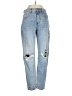 SNEAK PEEK Hearts Blue Jeans Size 27 waist - photo 1