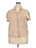 Fashion Nova 100% Polyester Tan Short Sleeve Blouse Size 2XL - photo 1