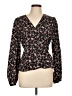 Shein 100% Polyester Black Long Sleeve Blouse Size L - photo 1