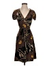 BCBGMAXAZRIA Print Brown Cocktail Dress Size S - photo 1