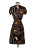 BCBGMAXAZRIA Print Brown Cocktail Dress Size S - photo 2