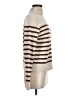 Vince. Stripes Tan Wool Pullover Sweater Size M - photo 4