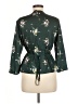 Ted Baker London 100% Polyester Green 3/4 Sleeve Blouse Size 6 (2) - photo 2