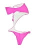 Unbranded Color Block Pink One Piece Swimsuit Size L - photo 2