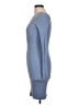 BCBGeneration Solid Blue Casual Dress Size M - photo 5