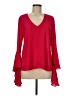 Bailey 44 100% Polyester Red Long Sleeve Blouse Size M - photo 1