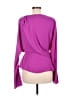Atlein Collective 100% Polyester Purple Long Sleeve Blouse Size 8 - photo 2