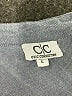 Chic Connection Stripes Gray Long Sleeve Blouse Size L - photo 7
