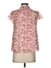Parker Red Short Sleeve Silk Top Size S - photo 2