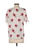 Emery Rose 100% Polyester Ivory Short Sleeve Blouse Size S - photo 2
