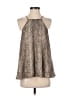 By Together 100% Polyester Silver Sleeveless Blouse Size S - photo 1