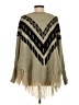 Love By Design Chevron-herringbone Tan Poncho Size XS - Sm - photo 2
