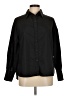 Splendid Solid Black Long Sleeve Button-Down Shirt Size M - photo 1