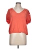 Maurices Orange Short Sleeve Top Size L - photo 1