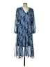 Joie 100% Polyester Paisley Blue Cocktail Dress Size L - photo 1