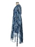 Joie 100% Polyester Paisley Blue Cocktail Dress Size L - photo 5