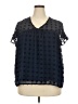 Unbranded Black Short Sleeve Blouse Size 2X - photo 1