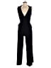 Nina Leonard Solid Black Jumpsuit Size M - photo 1