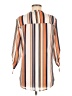 rue21 100% Polyester Stripes Orange 3/4 Sleeve Blouse Size M - photo 2