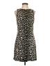 Love Ady Animal Print Brown Cocktail Dress Size M - photo 1