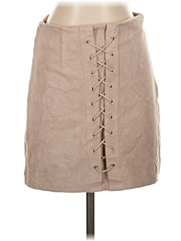 SEEK The Label Faux Leather Skirt (view 1)