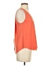 Norah 100% Polyester Orange Sleeveless Blouse Size S - photo 4