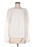 Remade 100% Polyester Ivory Long Sleeve Top Size M - photo 1