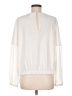 Remade 100% Polyester Ivory Long Sleeve Top Size M - photo 2