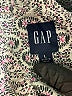 Gap 100% Cotton Paisley Gray 3/4 Sleeve Button-Down Shirt Size L - photo 7