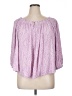 Terra & Sky 100% Rayon Pink 3/4 Sleeve Blouse Size 1X - photo 1