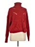 Oak & Trellis Hearts Red Turtleneck Sweater Size M - photo 1