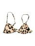 Shein Animal Print Gold Swimsuit Top Size S - photo 1