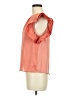 iris 100% Polyester Orange Short Sleeve Blouse Size M - photo 5