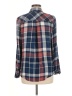 Lucky Brand Plaid Blue Long Sleeve Button-Down Shirt Size M - photo 2